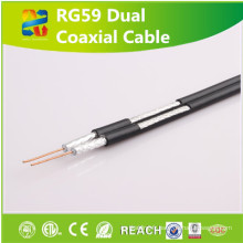 Câblage structuré de câble coaxial de Rg59 avec la portée / RoHS a approuvé